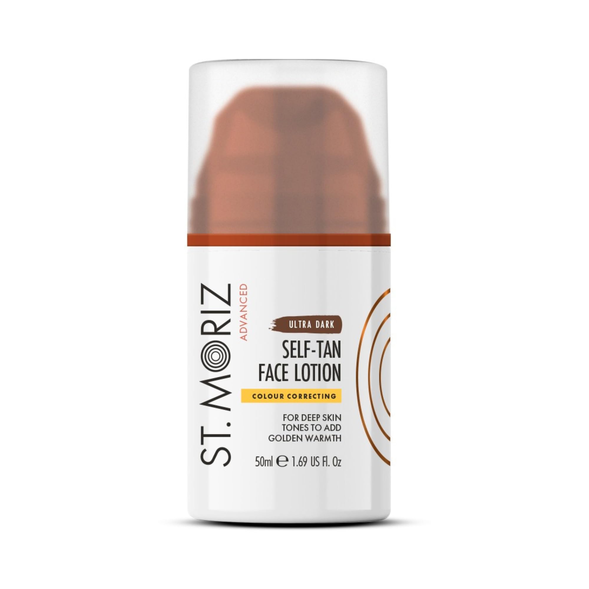 St Moriz Advanced Ultra Dark Colour Correcting Self Tan Face Lotion, Ultra-Dark Face Lotion, 50 ml (Pack of 1)
