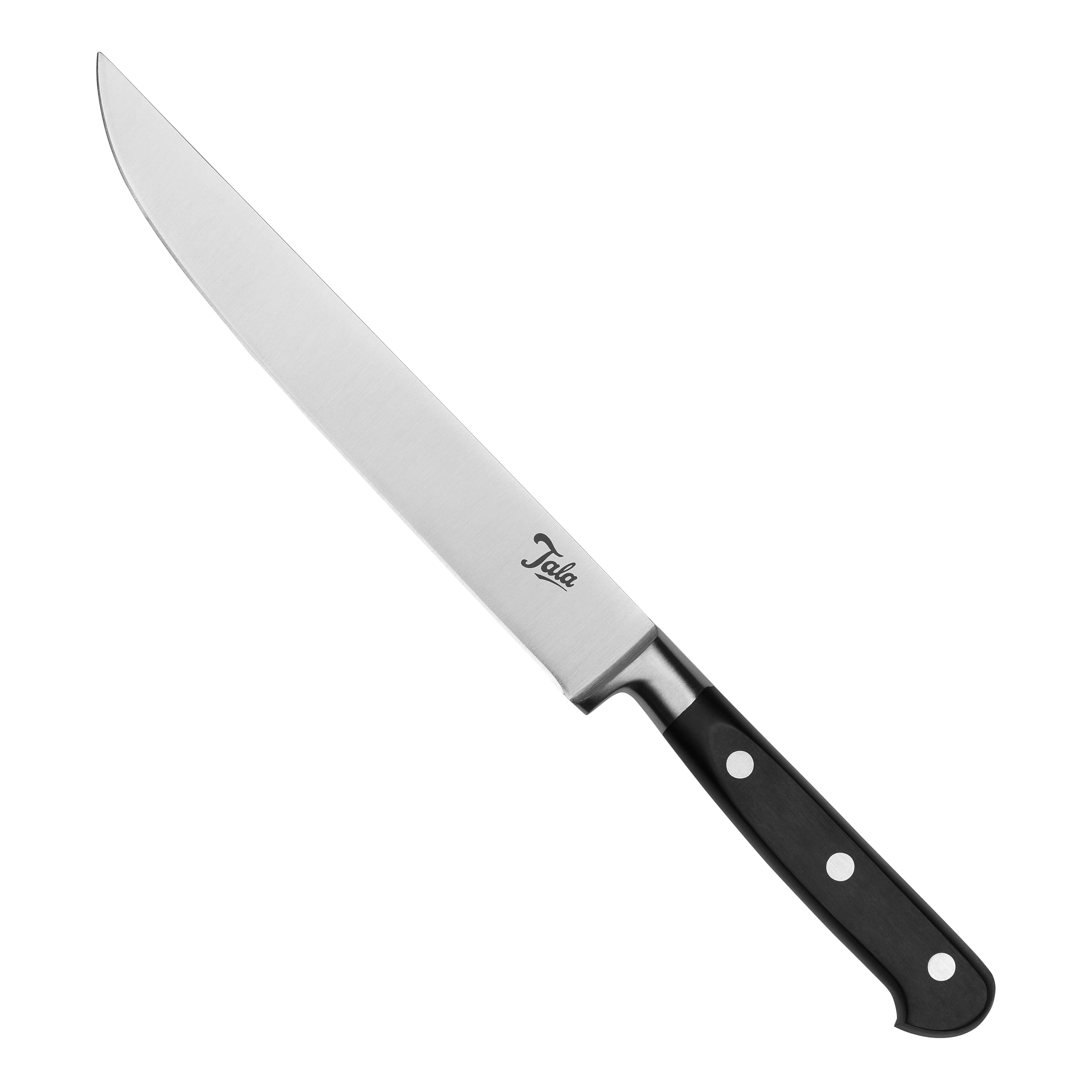 Tala Classic Carving Knife 20cm, Stainless Steel Carving Blade with Triple Rivet Handle, Stainless Steel for Precision Slicing of Meats & Roasts Ergonomic & Durable