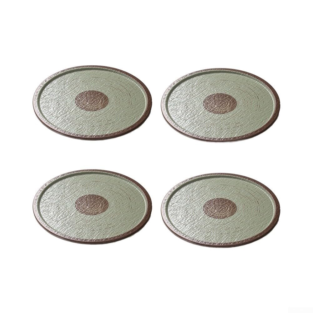 Assiettes Rondes Mélamine Vert Anti-Dérapant Assiettes Rondes