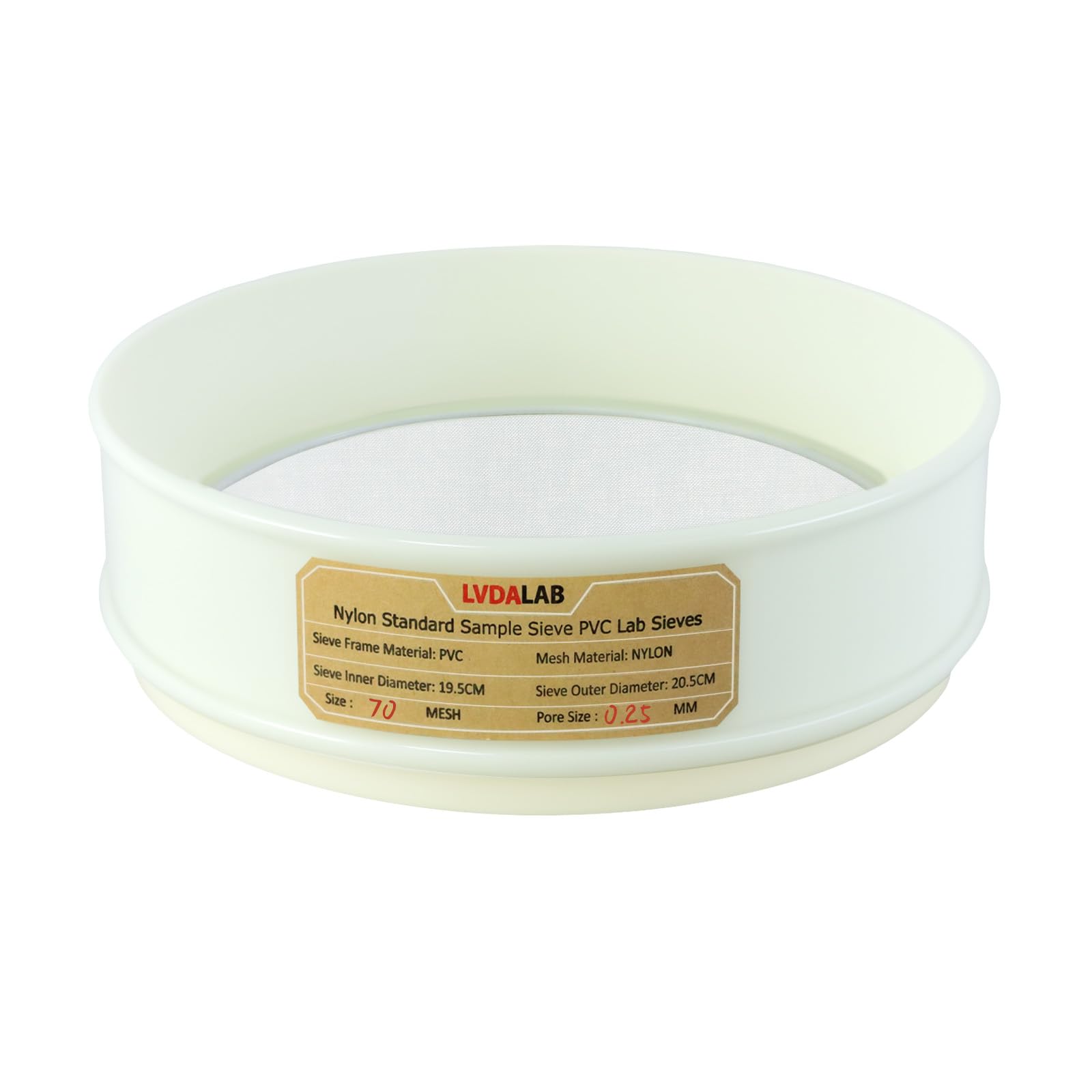 PVC Lab Sieve - 50 Mesh Nylon Screen -13 PVC Lab Sieve - 50 Mesh Nylon Screen -13