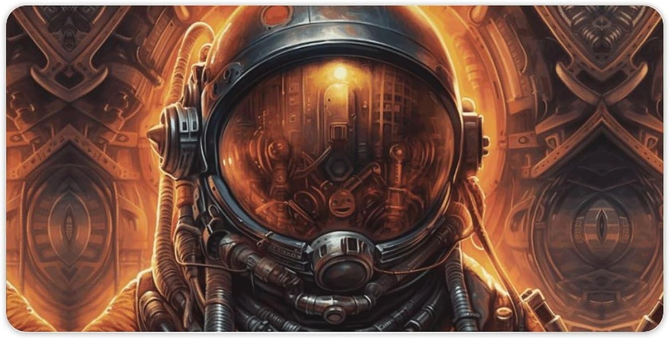 Science Fiction Space Mouse Pad 24x12 in Large Computer Desk Mat