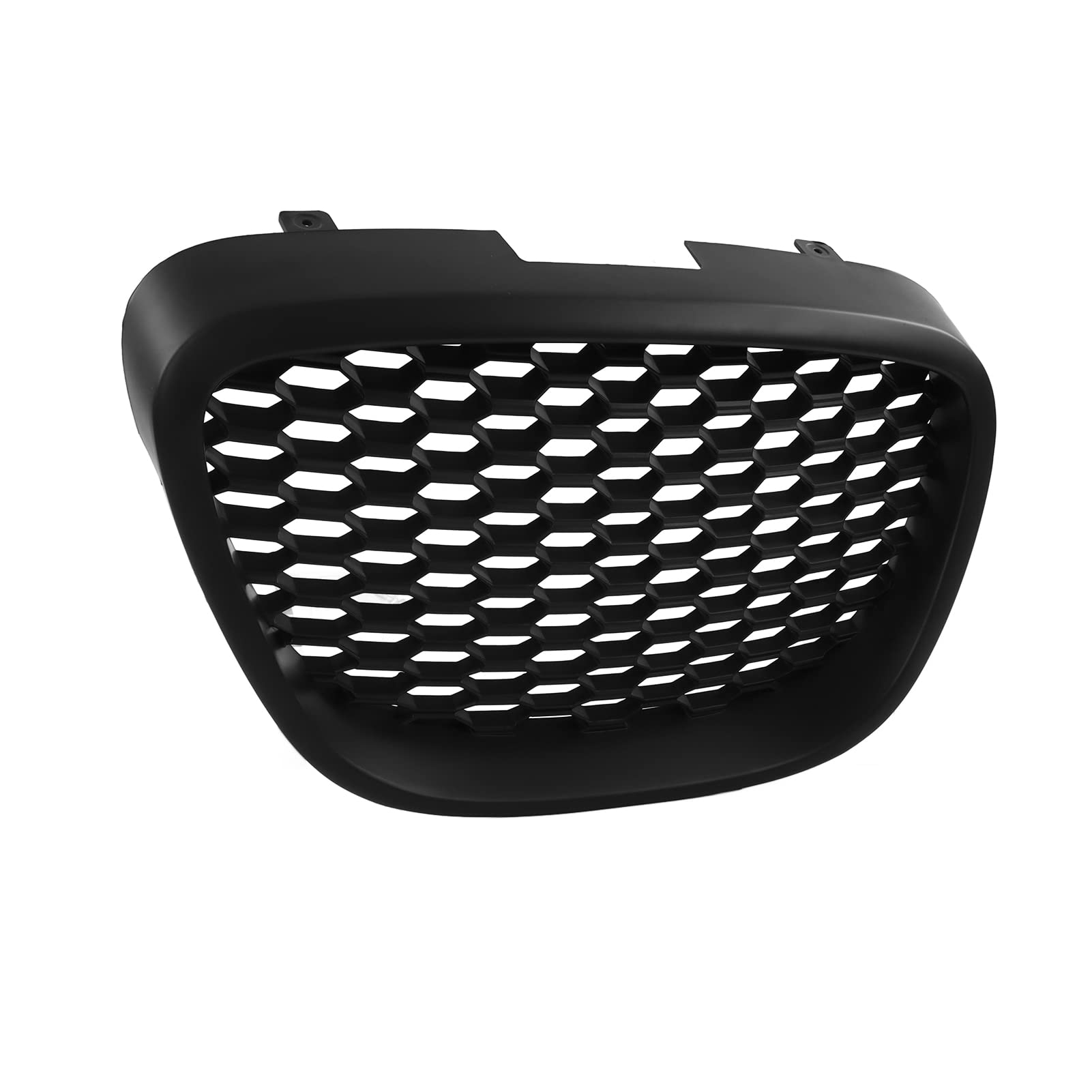 Rejilla frontal de panal, acabado en negro mate, referencia 1133007 - pieza de repuesto para Seat, Altea y Toledo; ABS de alta calidad con protección UV;