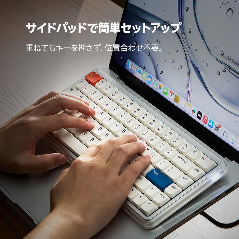 Amazon | MelGeek O2 ワイヤレスメカニカル静音キーボード、US英語配列