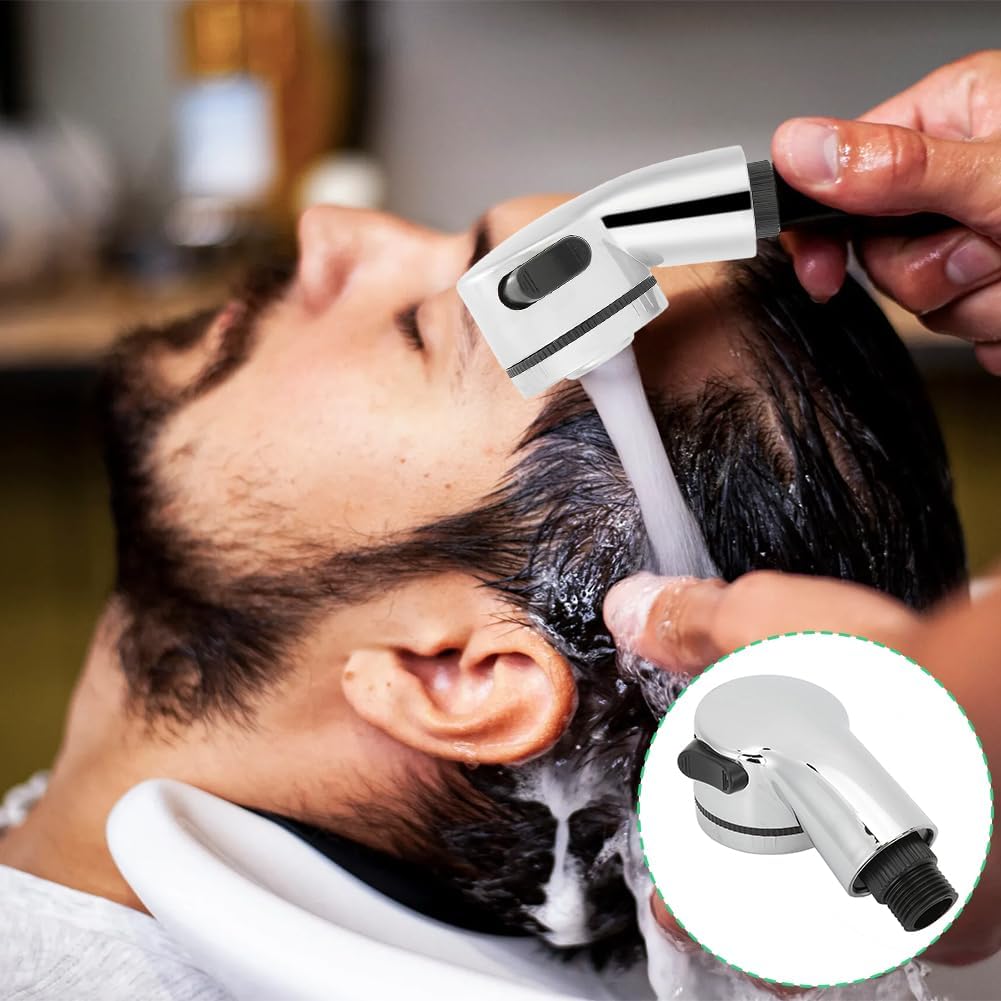 Salon Shampoo Spray Head, Pedicure Chair Sparyer Heads Spa Chairs Spraying Head Side Control Button Bed Chairs Handheld Sprayers Shower Head Replacement for Sink Faucet Hair Washing Barber Shop