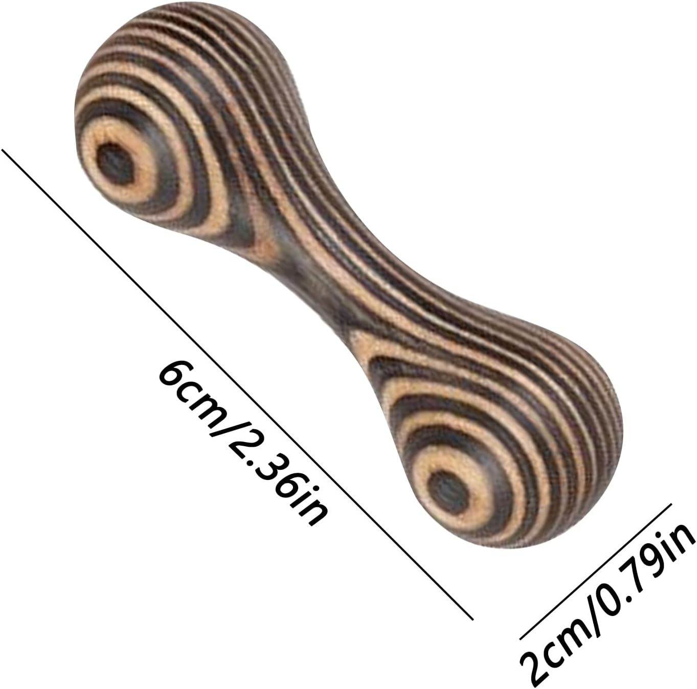 Fidget Toys, Compact Design, Sandalwood, Natural Wooden Dumbbells, Finger Dumbbell, Wooden Material, IdealFor Women Men Training Workout Birthday Holiday