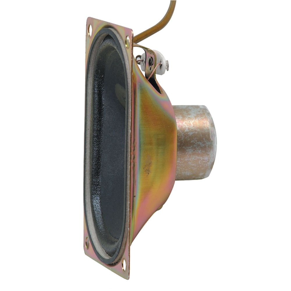 Jameco Valuepro TV4171AR Alnico Oval Speakers, Single Pole, 8 Ohm, 1.2" H x 2.8" W x 1.6" L
