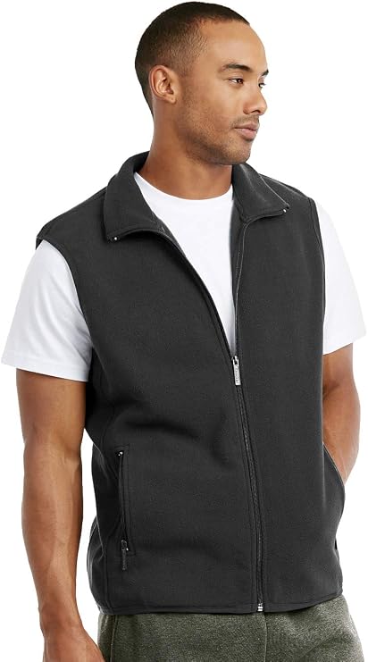 Knocker Men's Polar Fleece Zip Up Vest