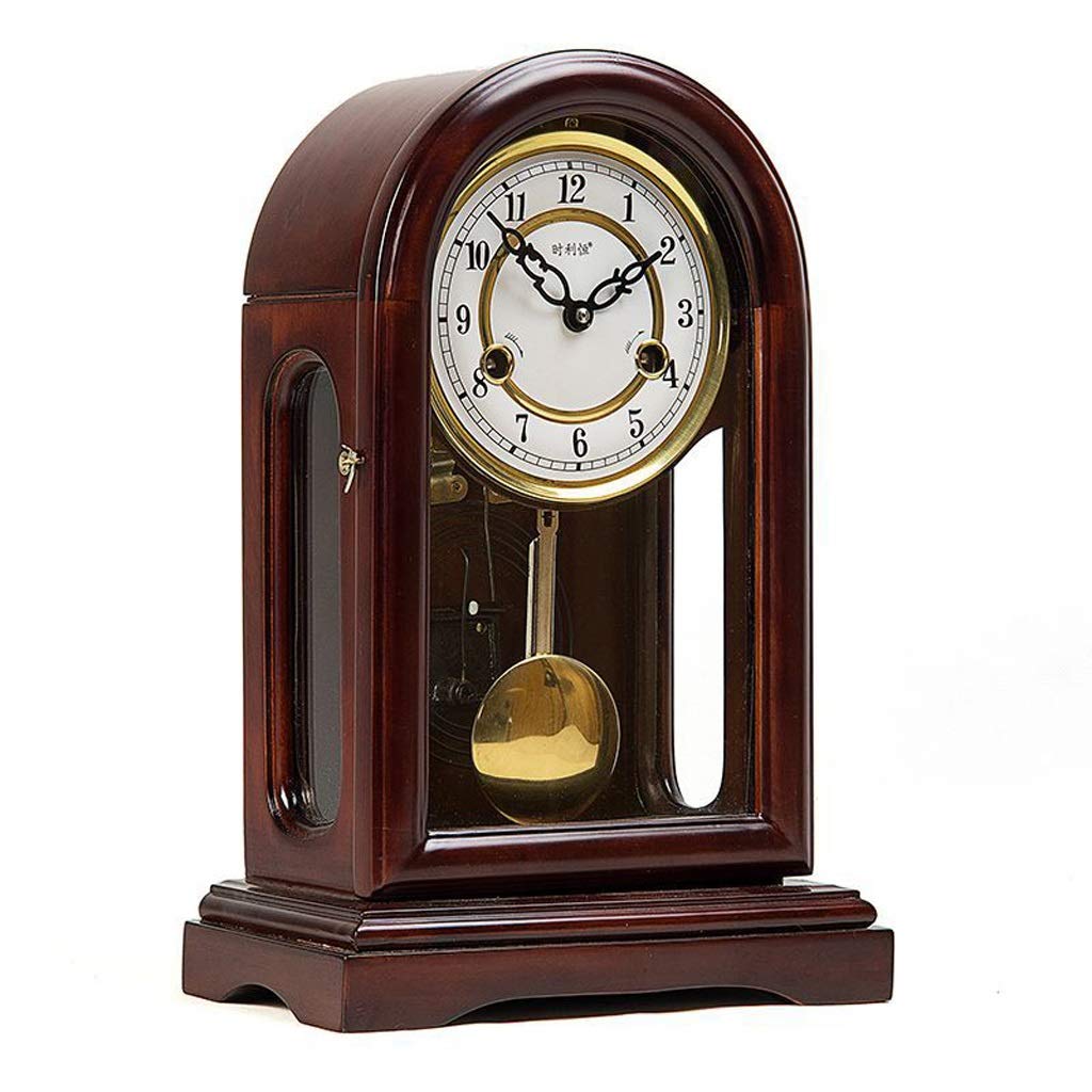 Buy ^Bracket Clock Desk Clock, Pure Copper Movement Mechanical Clock