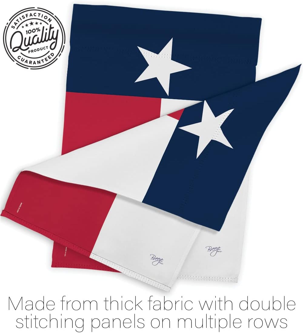 Breeze Decor G158230 Texas Americana States Double Side Decorative Garden Flag, 13" x 18.5", Multicolor