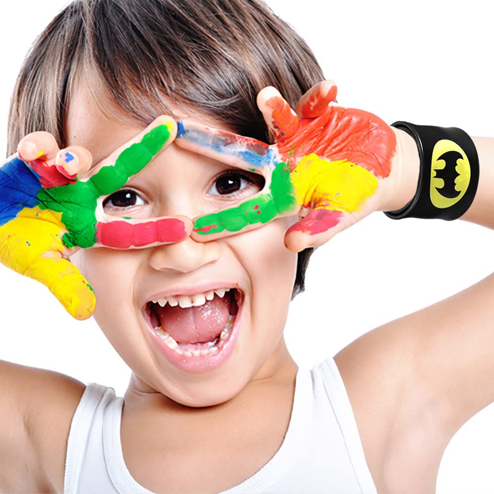 Super-héros Slap Bracelets Silicone pour Enfants Ensemble 10 Pièces