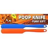 Artreeiger 2 Pack Poop Knife, Silicone Poop Cutter Knife Prank Practical Joke Toys Funny Gag Gifts for White Elephant Gift Exchange, Christmas, Anniversary, Bachelor Party, Birthdays and Special Day
