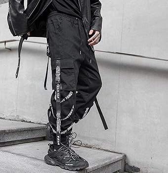 DEMOBAZAデモバザ　サルエルパンツ 黒 ストリートスタイル DEMOBAZAデモバザサルエルパンツ 黒 ストリートスタイル