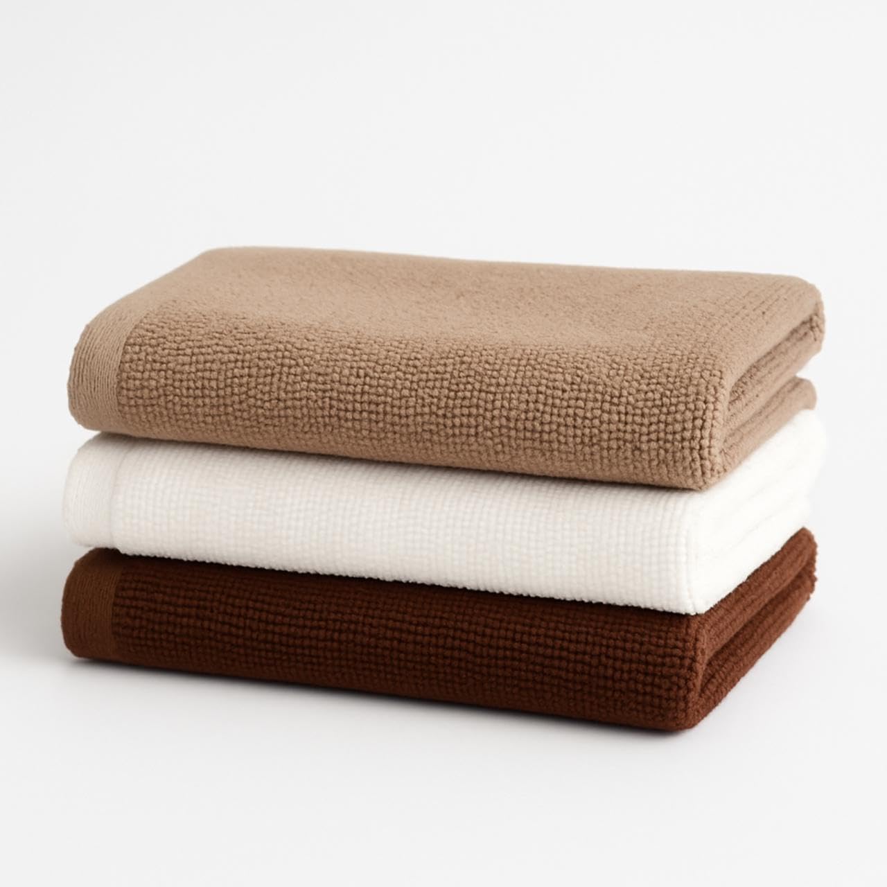 PIXEL HOME DECOR Terry face Towel | 100% Cotton facecloth | 30 X 30cm | 320GSM | Soft & Absorbent(Pack of 3)-image-8