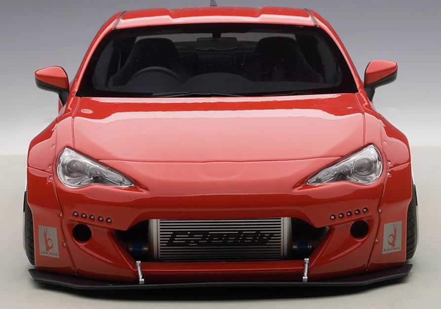 ミニカー autno art ROKET BUNNY86 Amazon.com: 1/18 AUTOart Rocket Bunny 86 (RED/Silver Wheels