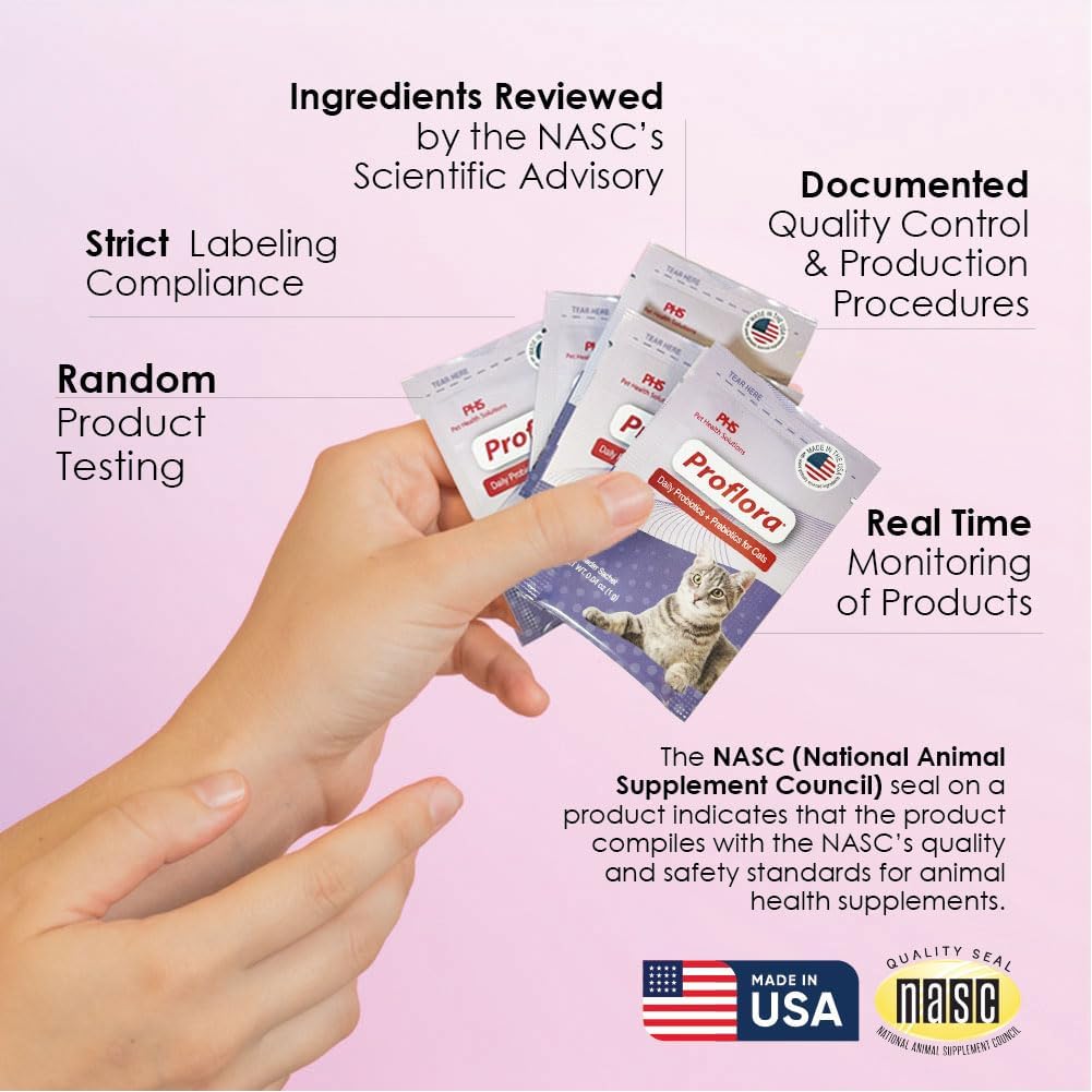 Probiotics for Cats-Complete Gut Health & Immune Support. Easy to Use Digestive Multi-Strain Probiotics. Easier Diet Transitions, Healthier Skin & Coat & Helps Treat Diarrhea. 30 Packets. - Image 12