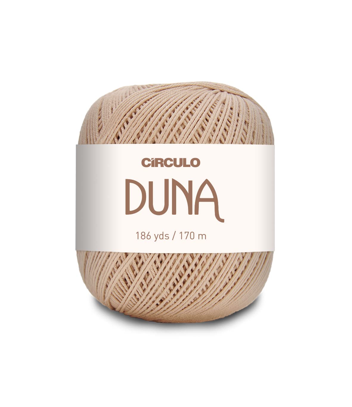 Círculo Duna Yarn - 186 yds, 3.52 oz – Light Worsted DK Yarn - 100% Mercerized Brazilian Virgin Cotton, Perfect for Knitting and Crocheting (Pack of 1 Ball) (7650)