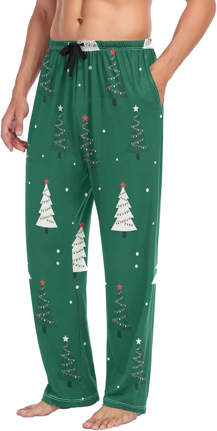 Cute Snowman Pajama Pants for Men - Lounge Pants with Pockets and Drawstring - Image 4