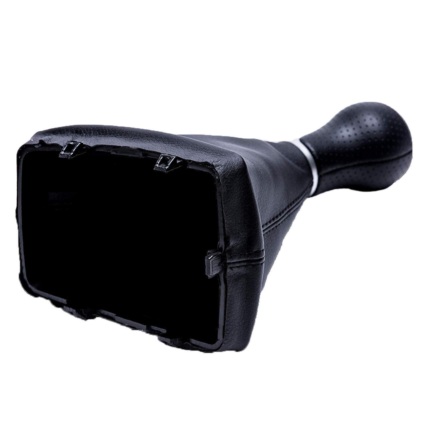 Pommeau De Levier De Vitesse Pour Audi A3 S3 8P (2003-2013) Et A4 A5 Q5 B8 (2007-2015) - 5 Vitesses - Noir/Argent/Rouge - 4