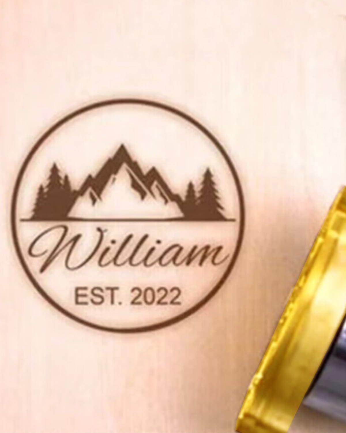 Custom Electric Branding Iron for Wood Custom Metal Branding Iron Stamp for Meat Wood Leather Paper Plastic Wedding (5.08cm)