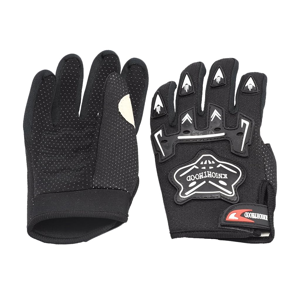 A Pair Racing Youth Gloves Full Finger Protective Gear Golves for Riding Race of Motorcycle Bicycle Dirt Pit