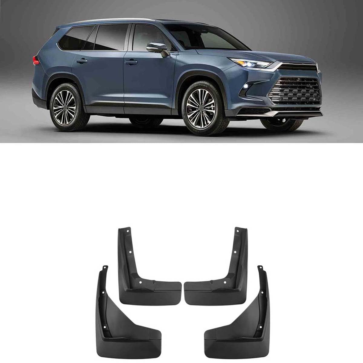 BXQDAM Car mud flaps,Compatible with Toyota Grand Highlander 2024-2025,Car exterior accessories