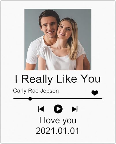 Miniatura 9 de Spotif Glass Art - Álbum de fotos de acrílico personalizado para el día de la madre, 3.9 x 5.5 in