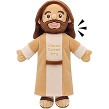 Speaking Jesus Doll - Speaks 36 Bible Verses & 10 Songs, 13 Talking Plush