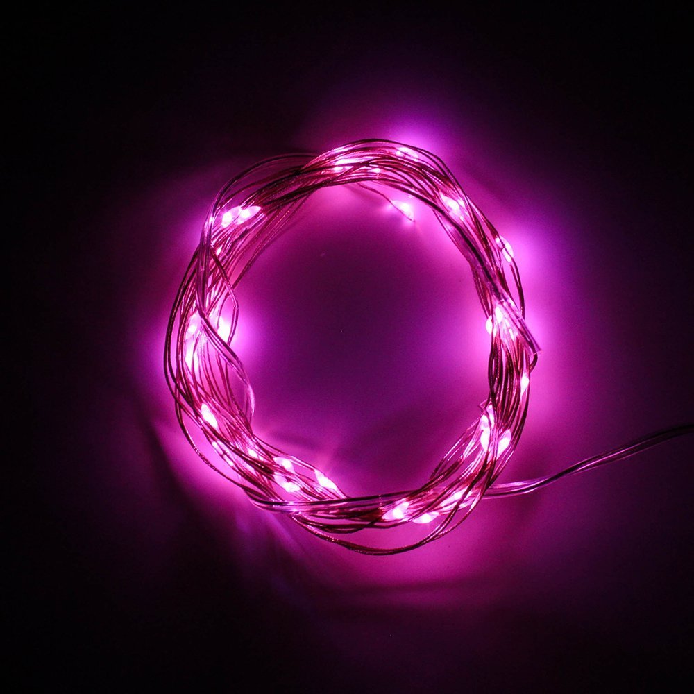 Bzone 5 Sets of Fairy Lights Battery Operated Rice Lights 30 Steady LED