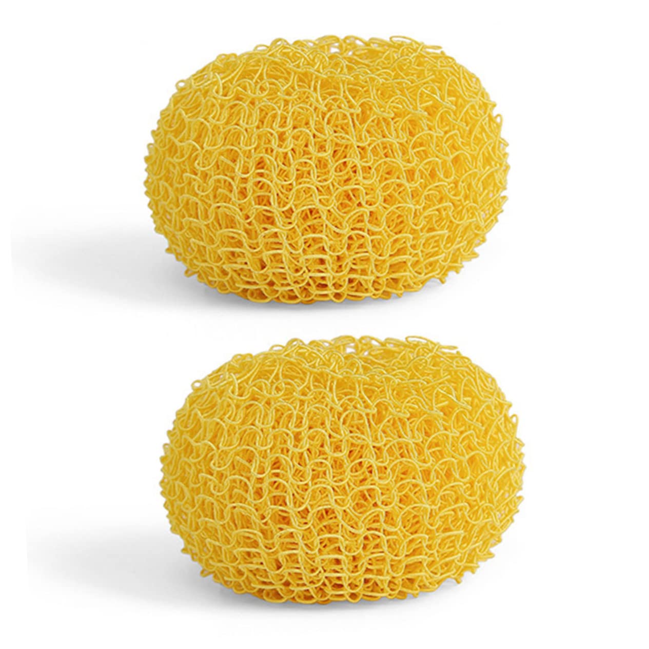 Boule de Nettoyage Ronde 2 Pièces en Fibre pour Vaisselle