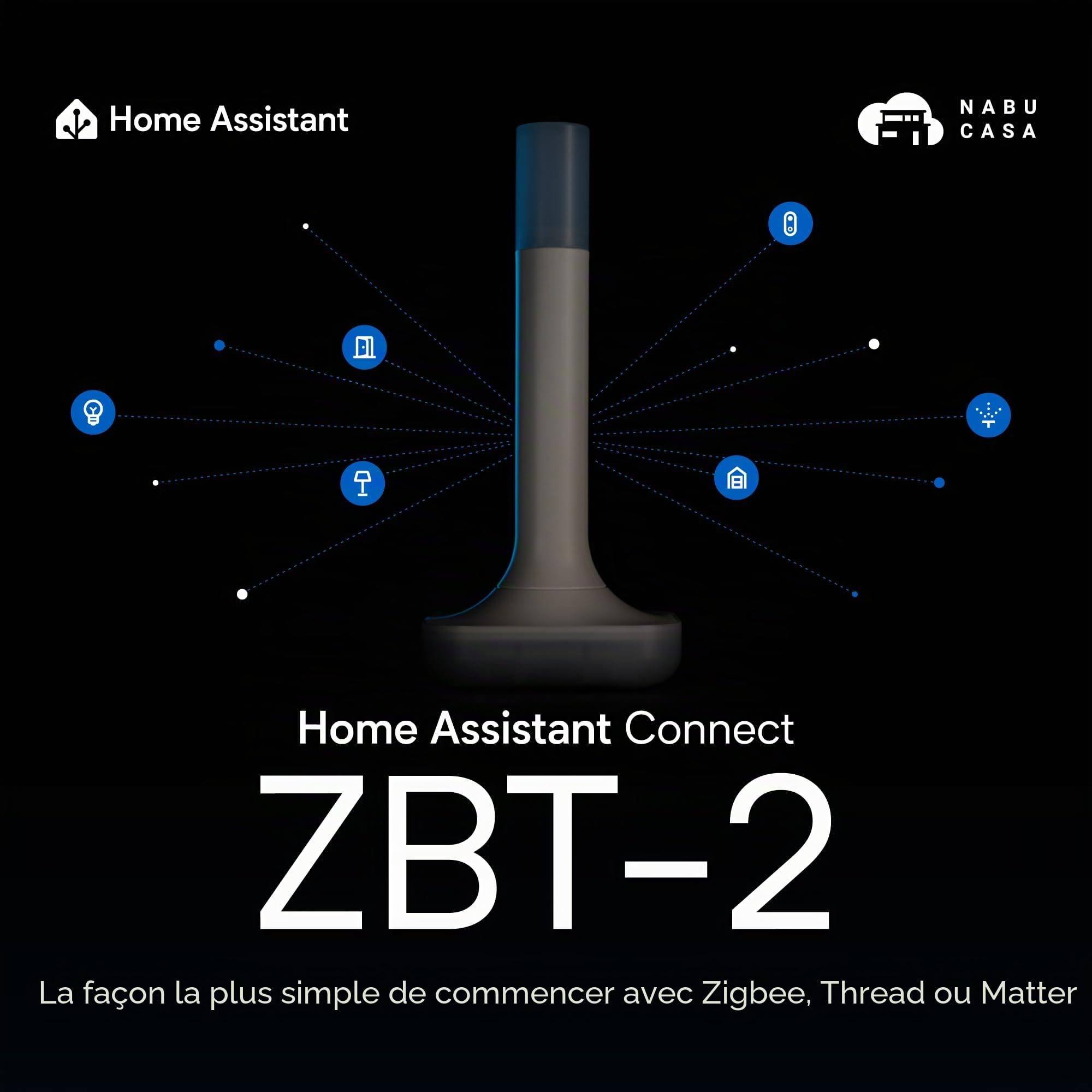 Home Assistant Connect ZBT-2 Zigbee Thread Matter Matériel officiel