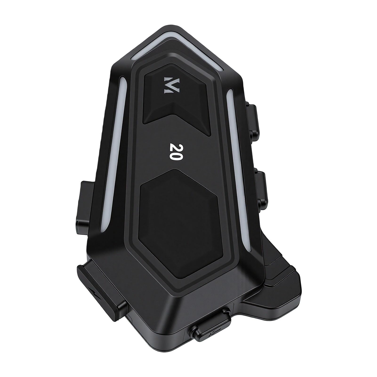 Jiawu Auricolare Bluetooth per Casco Bluetooth Avanzato 5.3 con Esperienza Sonora Coinvolgente per la Guida in Moto Resistente All'acqua IPX6