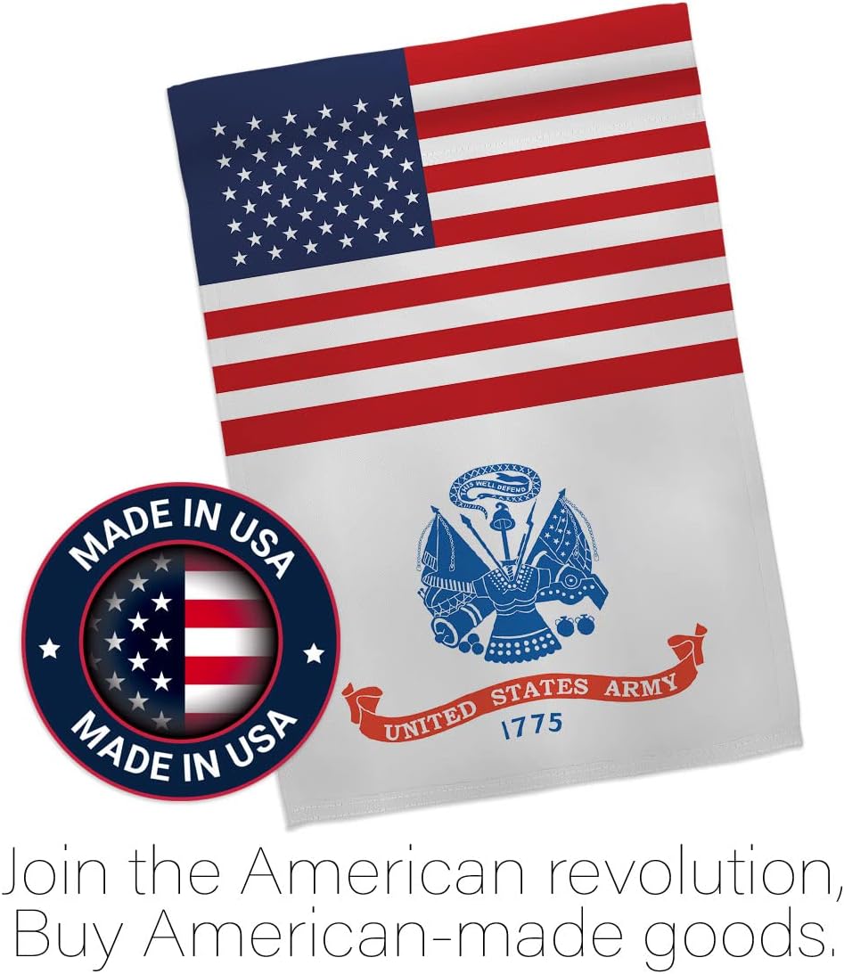 Americana Home & Garden US Army Garden Flag Armed Forces Rangers United State American Military Veteran Retire Official House Decoration Banner Small Yard Gift Double-Sided, Made in USA