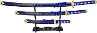 Vista 8 de Snake Eye Tactical Juego de katana samurái de 3 piezas con diseño de dragón de dos tonos