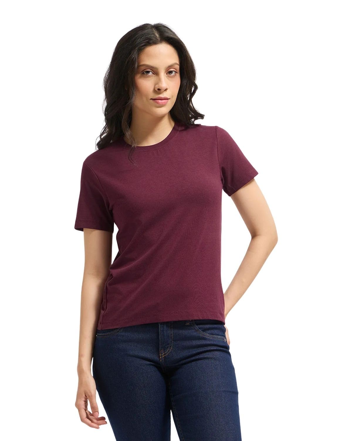 wellbi Women’s Bamboo T-Shirt | Ultra-Soft & Breathable Eco-Friendly Tee | Premium Bamboo-Cotton Blend for Everyday Comfort | Sustainable & Stylish T-Shirt for Women-picture-31