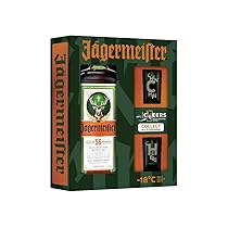 Jägermeister 70cl Special Pack Cheers – Con due bicchieri shot che cambiano al freddo. Liquore a base di 56 Botaniche con astuccio. Da servire ghiacciato. 35% Vol.