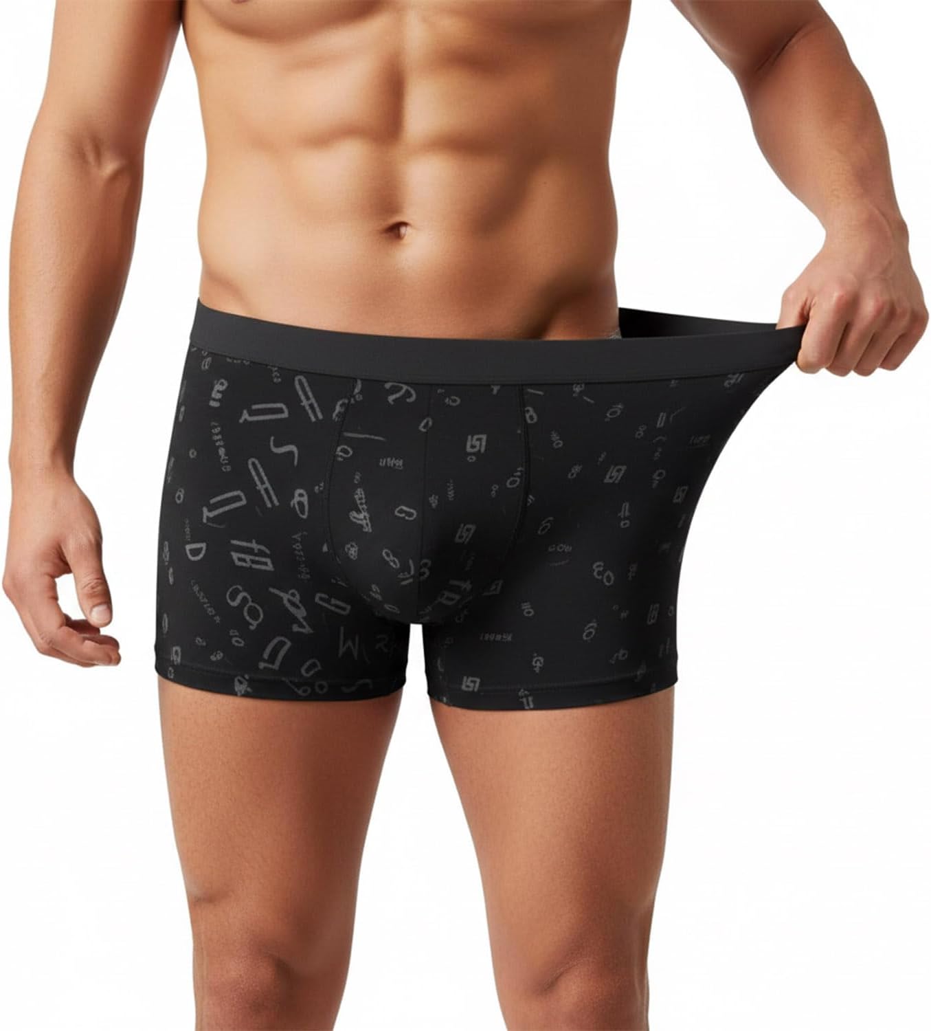Men's Boxer Briefs 6-Pack, Cotton Stretch Underwear with 3D Support Pouch for All-Day Comfort - Image 2