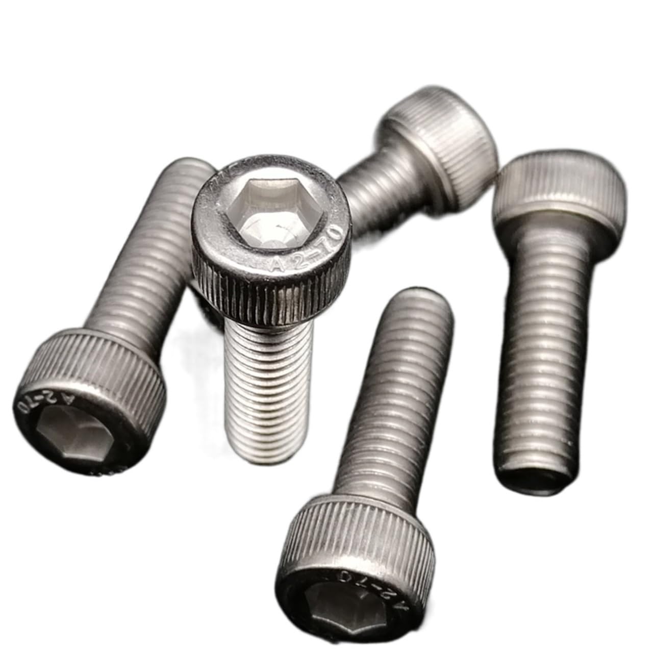 viti interne esagonali, Totale 400/650/1140/2100X M1.6 M2 M2.5 M3 M4 M5 304 in acciaio inossidabile con esagono incassato, vite con esagono incassato, set di dadi, kit assortimento(Set C 1140pcs)