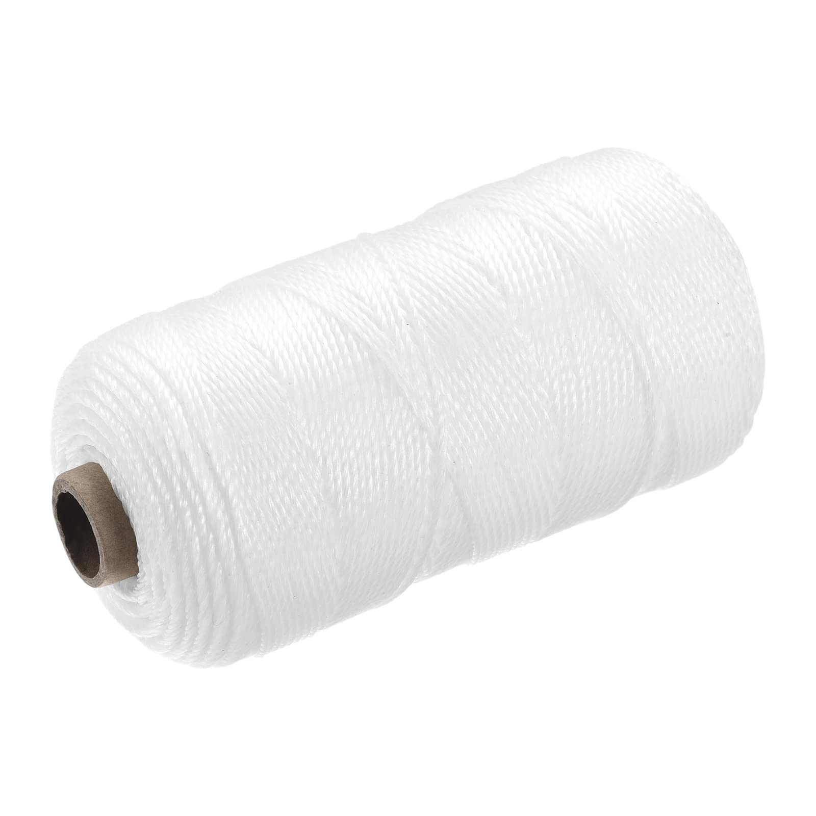 sourcing map Twisted Mason Line Nylon Twine String Cord White 300M/328 Yard 1.5MM Dia for Netting, Landscaping, Home Improvement, DIY Projects, Crafting, Masonry, Gardening