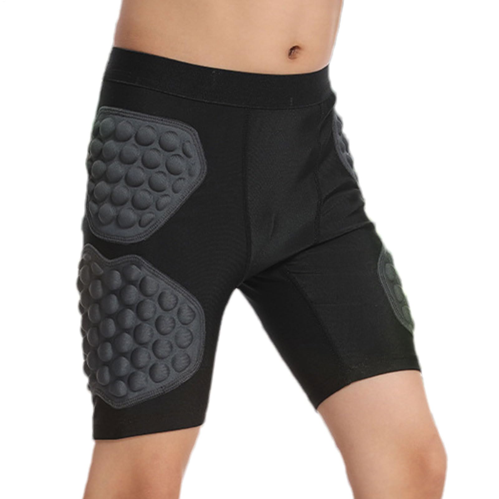 Generisch -Slider-Shorts, Sportshorts Für,Atmungsaktive Hockey-, Fußball-Unterwäsche, Hüftpolster, Schlagausrüstung - Gepolsterte Kompressionsshorts Für Jugendliche, 3D-Schutz-Hüfthose Für Juge