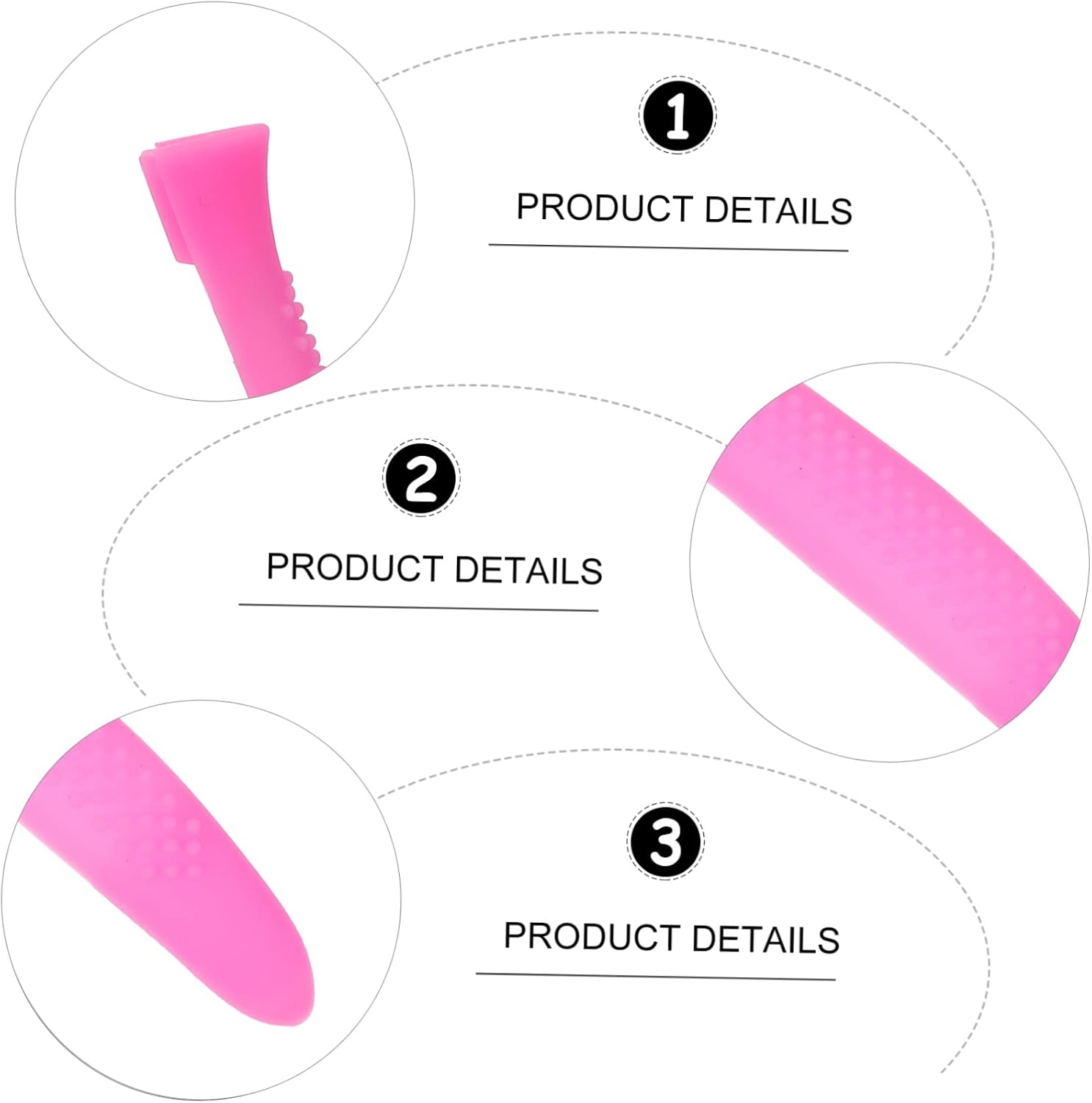 Ipetboom 5pairs Silicone Handle Cover for Cuticle Trimmers Non-slip Nail Scissors Protector Easy to Install and Durable Random Color for Manicure Tools
