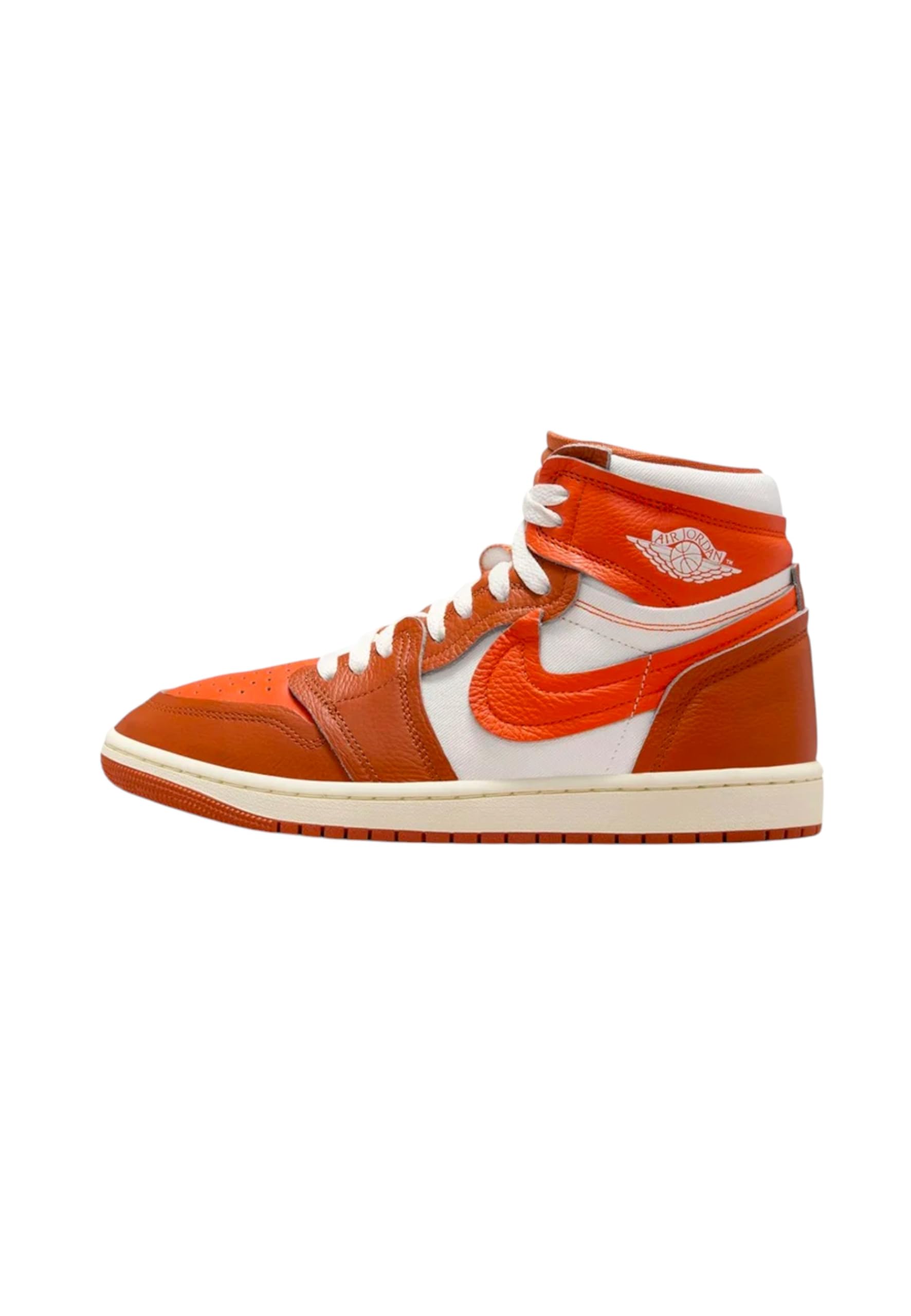 Air Jordan 1 High Method of Make Women's Shoes (FB9891-800, Desert Orange/Brilliant Orange) Size 7