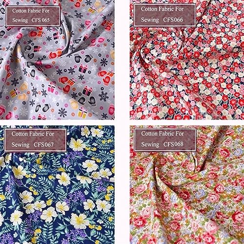 Tecido para vestidos e saias estampa floral popelina de algodão tecido fino para roupas infantis DIY