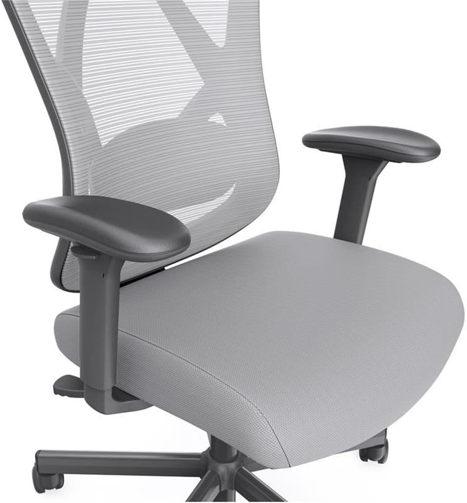 Furniture of America 2-Piece Home Office White Metal Desk and Chair Set