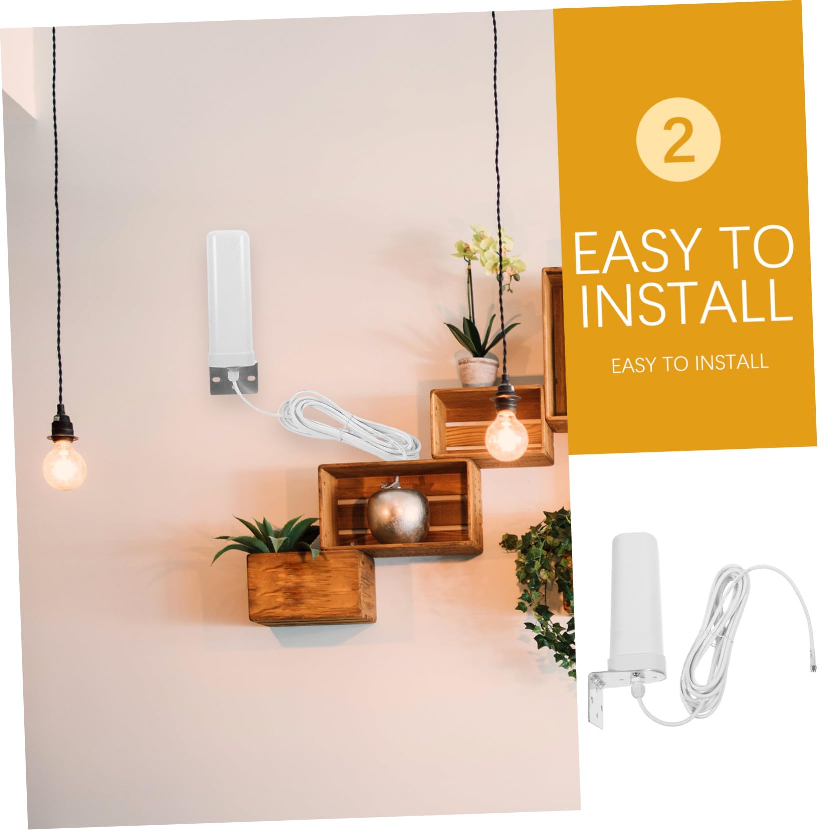 Hemobllo Routeur en pour Extérieur Intérieur Plastique 16-18dbi Antenne Omnidirectionnelle 3g 4g Stable Métal Extérieure