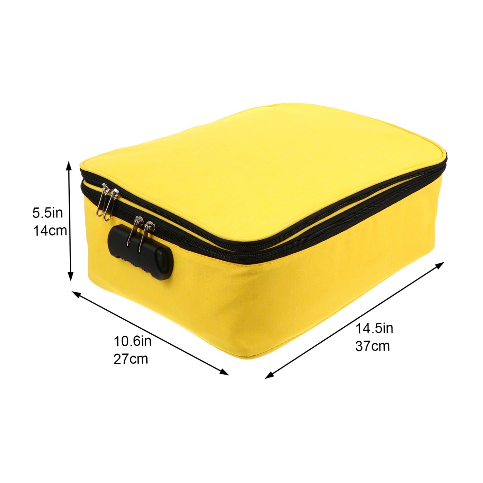 1pezzi Capacità Borsa Porta Documenti Multifunzionale Con Serratura Pouch Per Viaggi e Ufficio Organizzatore Per Carte e Accessori