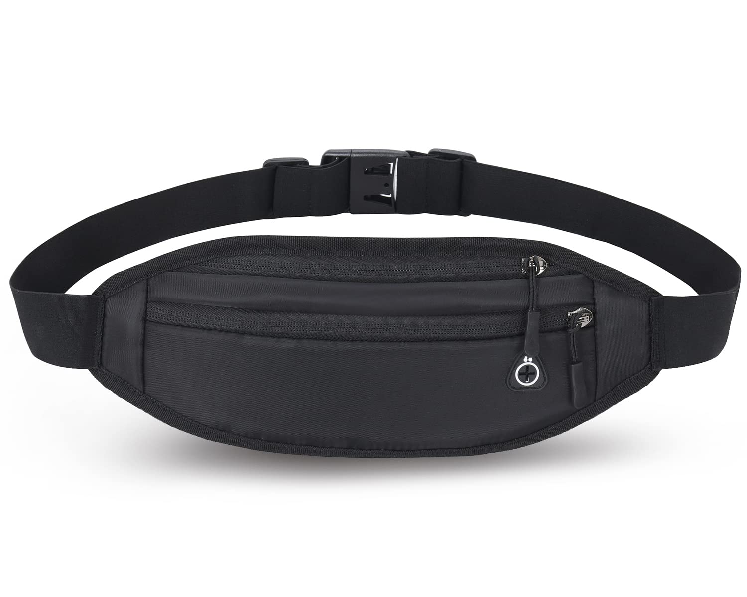 QKUDS Laufgürtel Handy bis 7 Zoll Hüfttasche für Damen Herren Kinder Mädchen Gürteltasche Bauchtasche wasserdichte für Sport Running Joggen Fitnesss Radfahren (Schwarz)