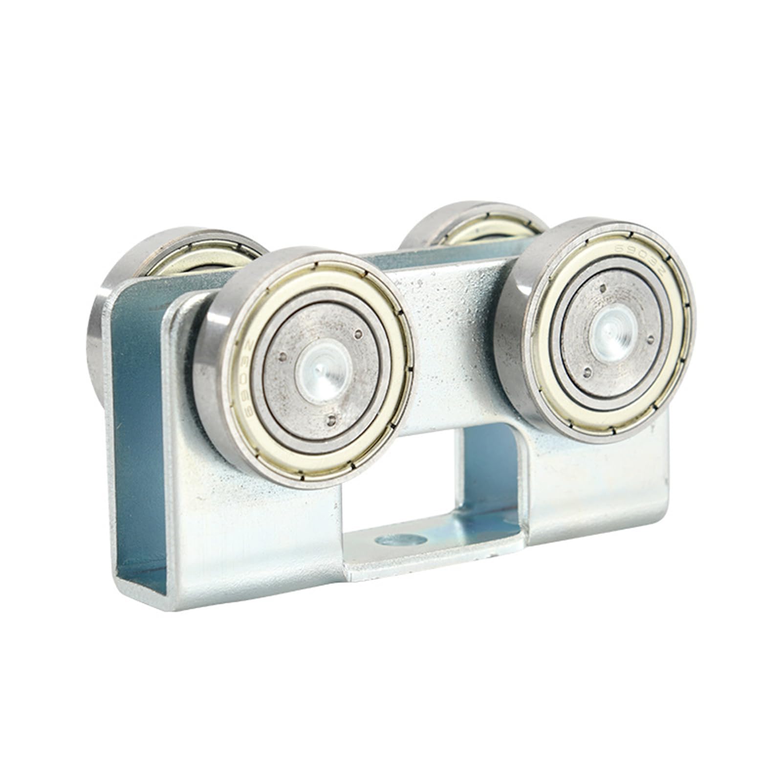 hokojix 4 Wheel Trolley Assembly,Noiseless,Four Bearing, Stable Welded Roller Trolley, Welded Channel Roller for Household