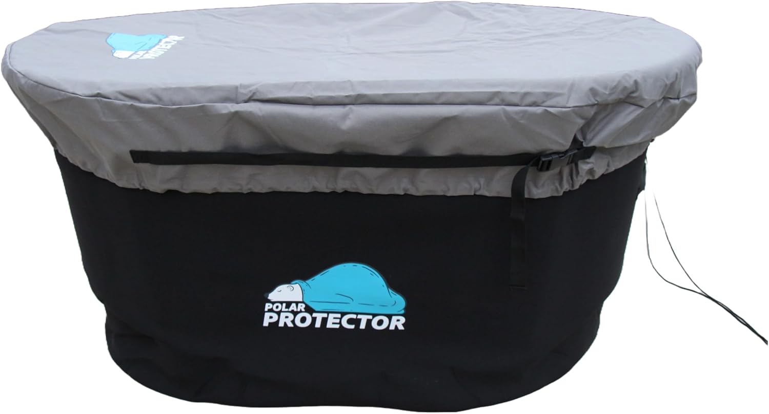 Polar Protector Grey 100 Gallon Oval Stock Tank Cover