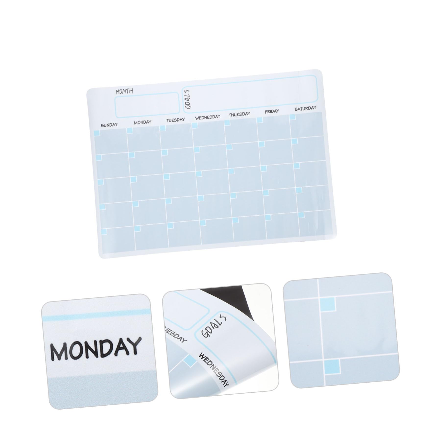 Operitacx 2pezzi Calendario Magnetico Mensile Per Frigorifero Lavagna Cancellabile Per Pianificazione e Promemoria Adesivo Riutilizzabile Per Ufficio e Casa