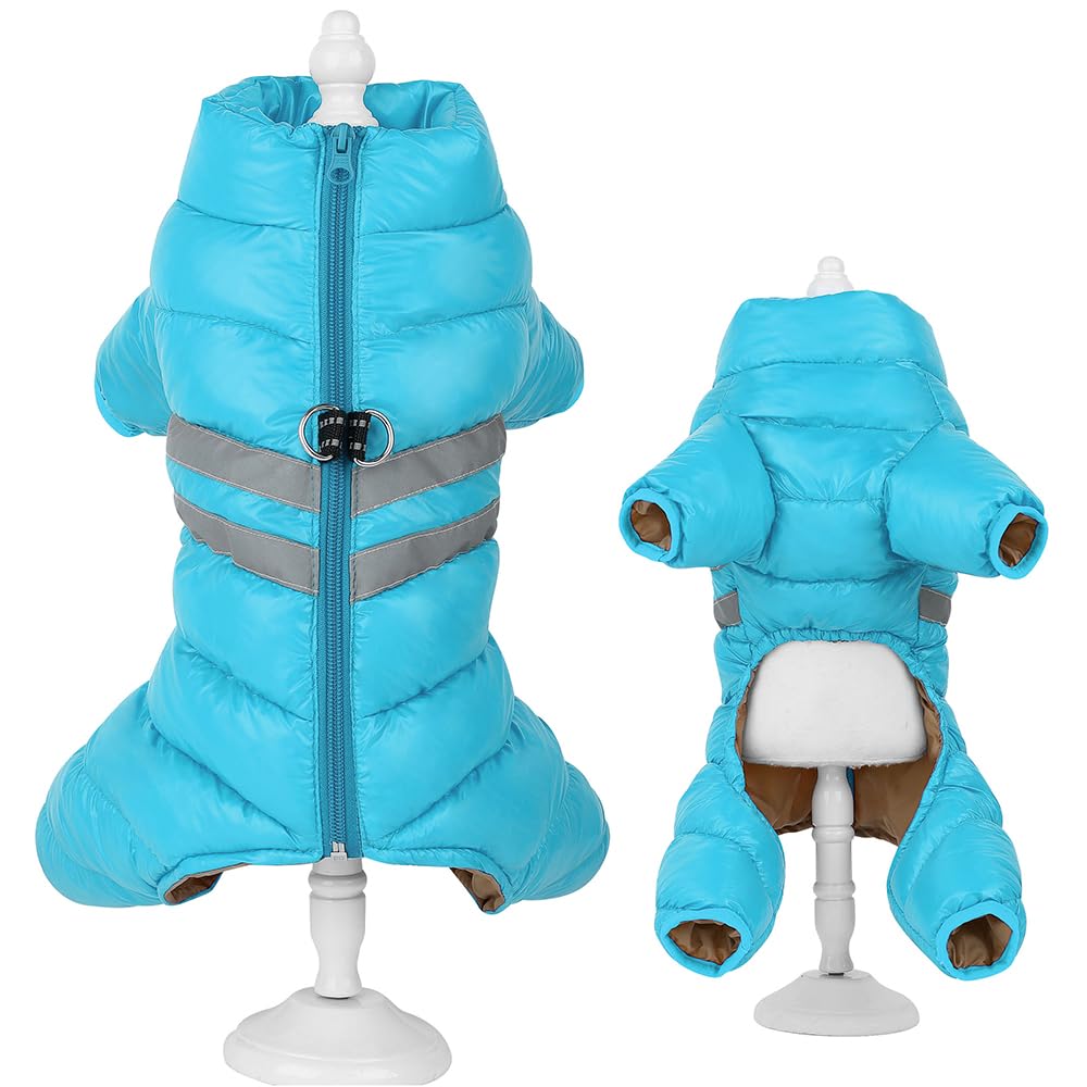 Vestiti Caldi E Spessi Per Cani Giacca Invernale Impermeabile Per Cani Cappotto Riflettente Abbigliamento Per Animali Domestici Abbigliamento Yorkies Per Cani Di Taglia Piccola,Media E Grande,B